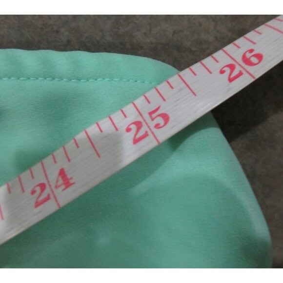 BOGO 4X Plus Size 26/28 Lane Bryant Teal Sleeveles Layered Draping Blouse - Picture 6 of 7